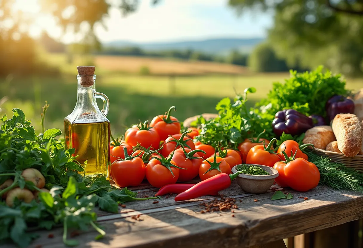 A vibrant display of fresh, local produce highlighting the essence of farm-to-table cooking.